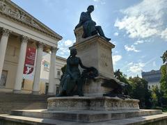 Budapest Nemzeti Muzeum building front facade