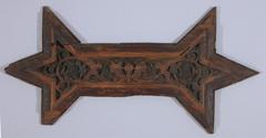 Intricately carved wooden panel from Sultan Lajin's Minbar at the Mosque of Ibn Tulun, Cairo