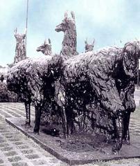 Monument of Lima in Peru with clear sky