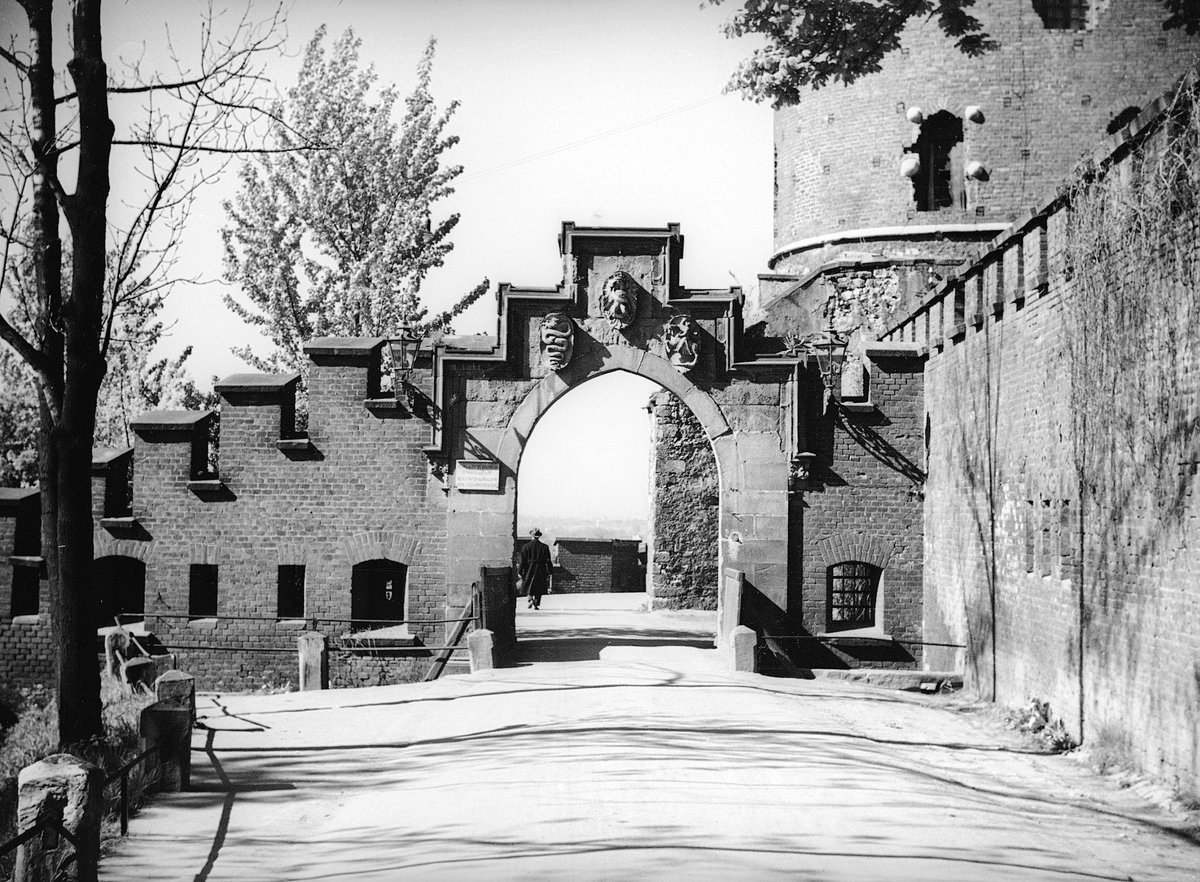 Historical Gate of the Bernardines before 1941 on Wawel Hill in Old Town Kraków Poland