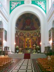main nave interior of the Basilica of the Sacred Heart of Jesus in Warsaw