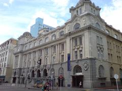Britomart Transport Centre outside facade in Auckland City New Zealand