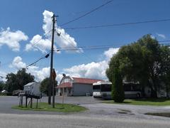 Ellis Lane in Lyndhurst, Virginia with historic buildings and mountain backdrop