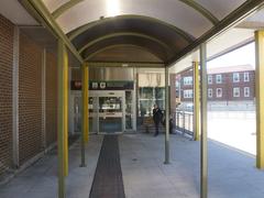Bus and streetcar platforms at Broadview TTC Station