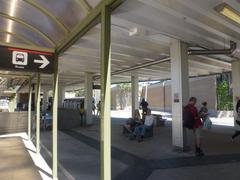 Bus and streetcar platforms at Broadview TTC Station