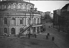 Erottaja square and Swedish Theatre from Wulff's corner around 1920