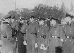 Sicherheitspolizei officers at al. Szucha 25 in Warsaw during 1940-1942 including Feldhaber supervising Pawiak prison