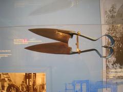 Sponge shears displayed at HistoryMiami museum exhibit in Miami, Florida