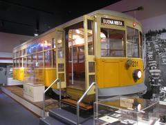 Historic Miami tram car exhibited in HistoryMiami museum