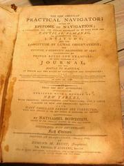 First edition of the Practical Navigator book by Nathaniel Bowditch from 1802 on display