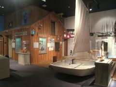 Exhibit inside HistoryMiami museum showcasing historical displays and artifacts