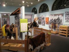 Exhibit inside HistoryMiami museum showcasing historical artifacts in Miami-Dade Cultural Center