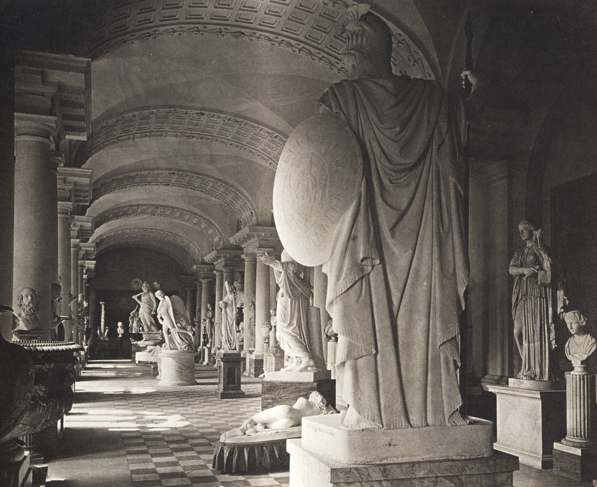 Gustav III's sculpture collection in the antique museum at Stockholm Palace