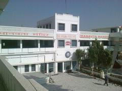 Manavta Mandir temple exterior in Hoshiarpur with traditional architectural design