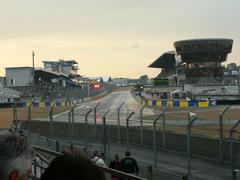 Aerial view of Circuit Bugatti racetrack before the 24 heures du mans 2006 in Le Mans, France