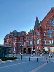 Cincinnati Music Hall in Over-the-Rhine Cincinnati Ohio at sunset