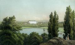 Ulvsunda Castle lithograph 1881 Bromma Stockholm