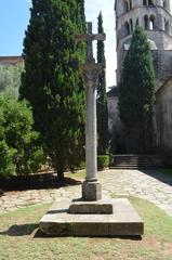 Wayside cross at Monestir de Sant Pere de Galligants in Girona