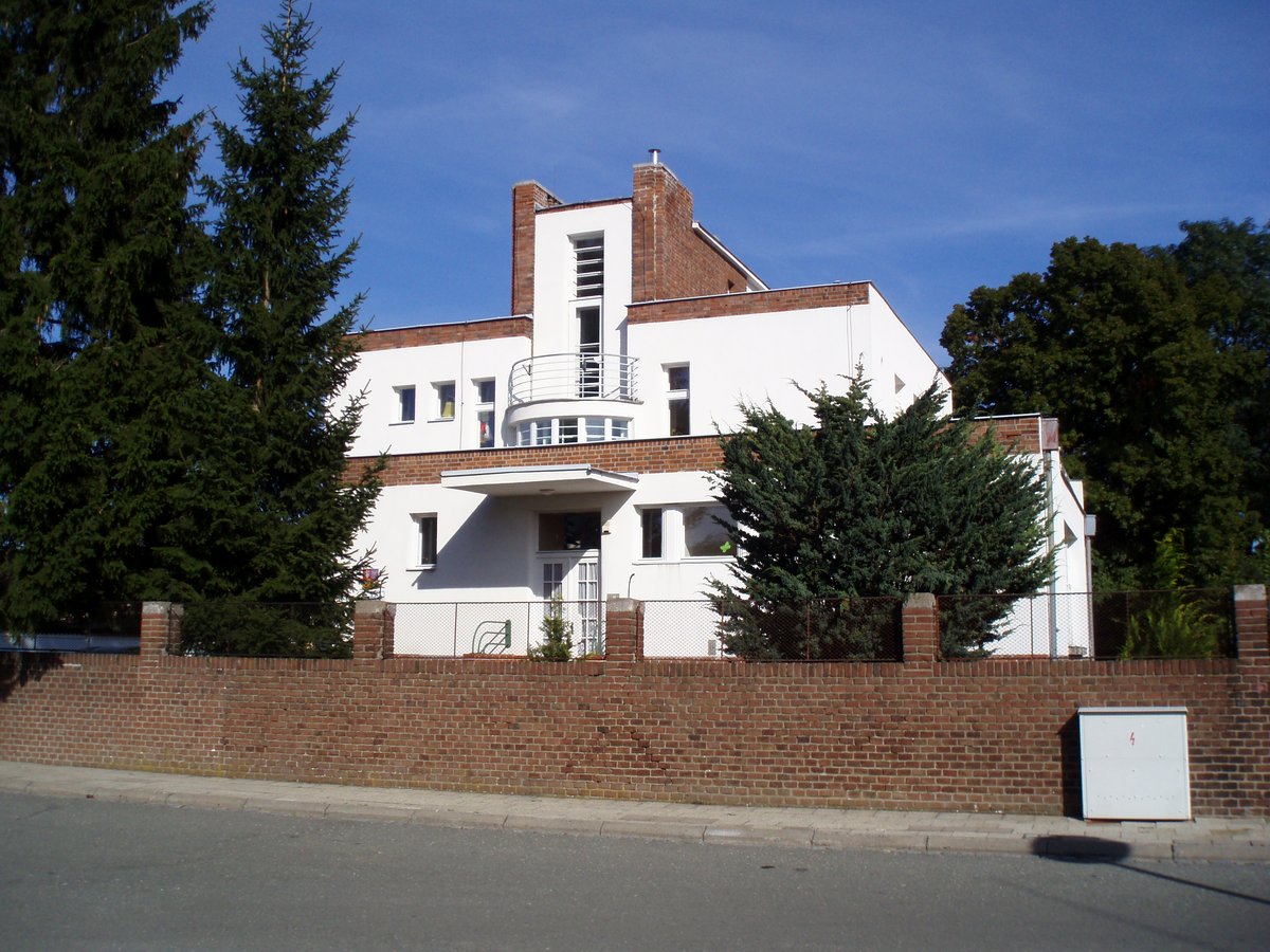 Vila Františka Komárka exterior view in Hradec Králové Czechia