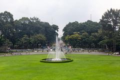 Fountain in front of Independence Palace in Ho Chi Minh City Vietnam