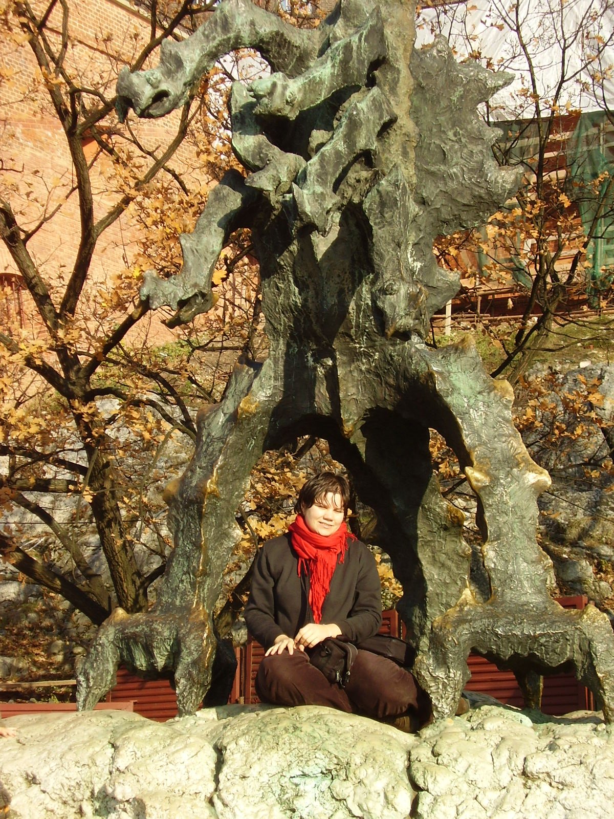 View of historic buildings and Church of St. Adalbert in Krakow, Poland