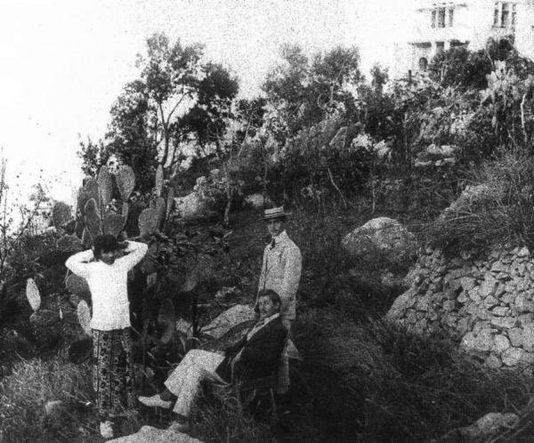 Jacques d'Adelswärd-Fersen and Nino Cesarini in Capri 1905 vintage photograph