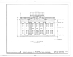 First Bank of the United States historic building facade in Philadelphia