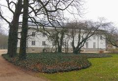 Historic Officer Cadets School building in Łazienki Park Warsaw