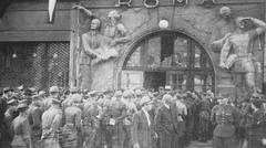 Historic building Gmach Romy in Warsaw during the First Congress of Former Prisoners and Participants of Armed Struggles for Independence and Democracy
