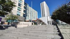 Historic Plaza of the Battle of Monterrey with monument and buildings