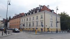Panoramic view of Warsaw city skyline in July 2019
