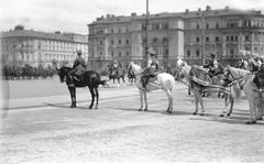 Front of the Regiment's orchestra on Królewska street near Marshal Józef Piłsudski square