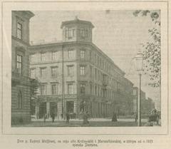Historic building of Mrs. Eugenia Wolff at the corner of Królewska and Marszałkowska streets in Warsaw