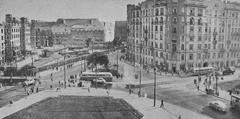 Intersection of Mokotowska, Krucza, and Piękna streets in Warsaw in 1954