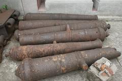 Old cannon displayed in Yuexiu Park, Guangzhou City