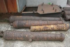 Old cannon in Yuexiu Park Guangzhou