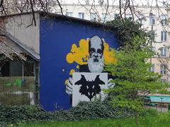 Mural on the building at the Faculty of Psychology, University of Warsaw, visible from Niska Street