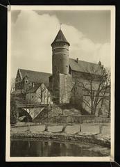 Allenstein castle founded by the Ermland Cathedral chapter in 1353 historic postcard 1939-1945