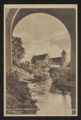 Warmian Chapter Castle in Olsztyn where Nicolaus Copernicus once administered time historic postcard 1946