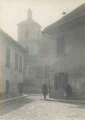 Historic photograph of St. Nicholas Church on St. Nicholas Street in Vilnius