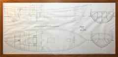 Engineering drawing of the Fram ship