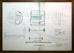 Engineering drawing of the boiler of the Fram icebreaker ship