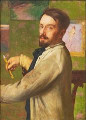 Portrait of Henri Rachou by Léon-Paul Cazelles from 1900 at École supérieure des Beaux-arts de Toulouse