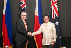 Philippine President Bongbong Marcos hosting Australian Prime Minister Anthony Albanese during official visit to Manila in September 2023