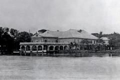 Malacanang Palace facade on the Pasig River in 1910