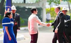 Philippine President Bongbong Marcos hosting Australian Prime Minister Anthony Albanese during official visit in Manila September 2023