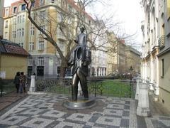 Statue of Franz Kafka in Dušní Street, Prague