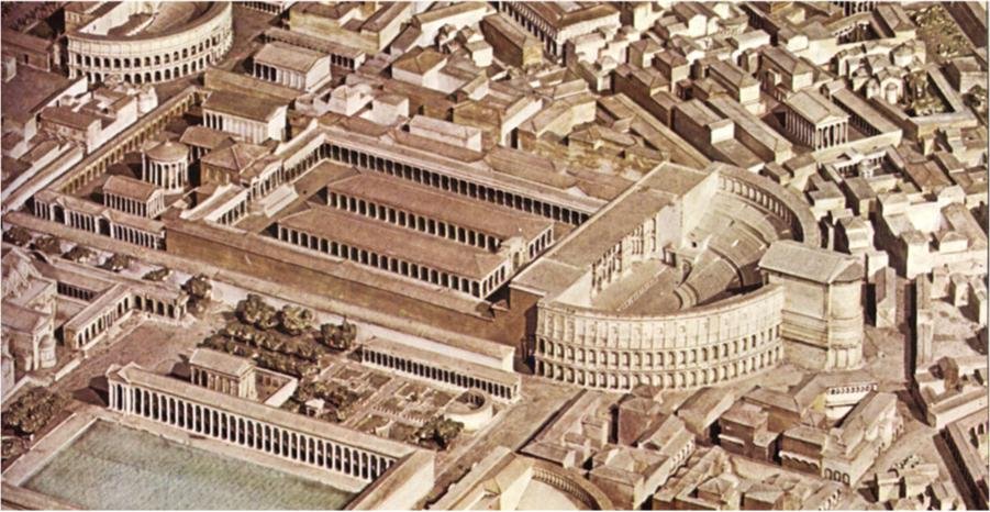 Ancient Theatre of Pompey in Campus Martius Rome