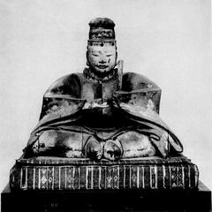 Wooden seated statue of Prince Otsu from Muromachi period, Important Cultural Property, housed in Yakushiji Temple