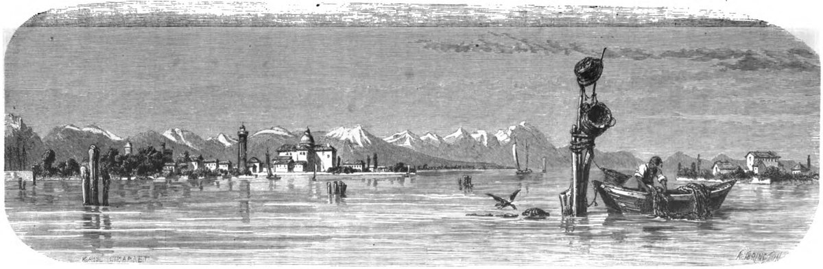 View of San Pietro di Castello and Sant'Elena from the Armenian convent in Venice